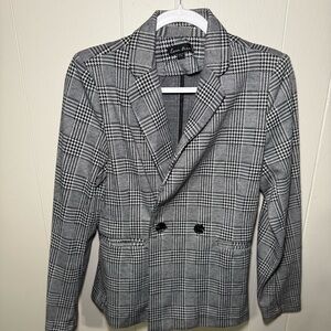 Love Tree Black and White Blazer M